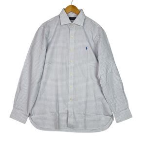 Polo Ralph Lauren Men’s Shirt NWT 16.5 34/35 Blue White Gingham Check